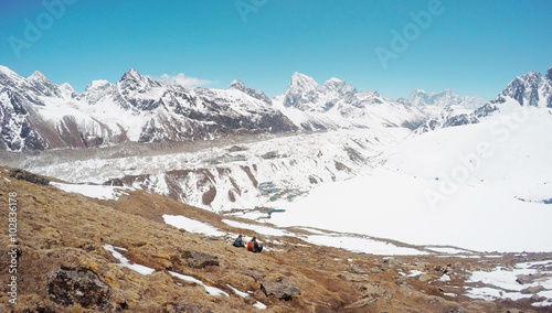 Snowy landscape in Nepal