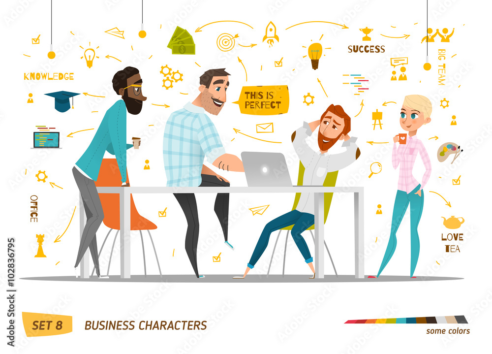 Business characters scene