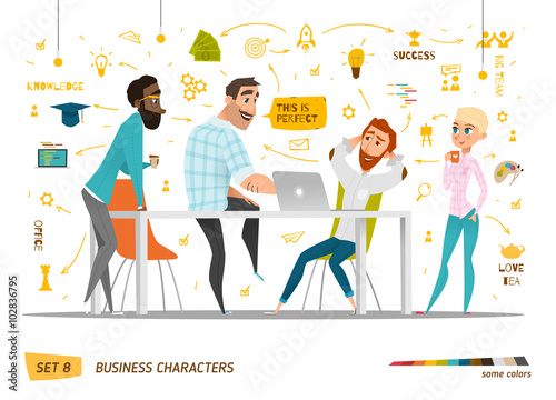 Business characters scene