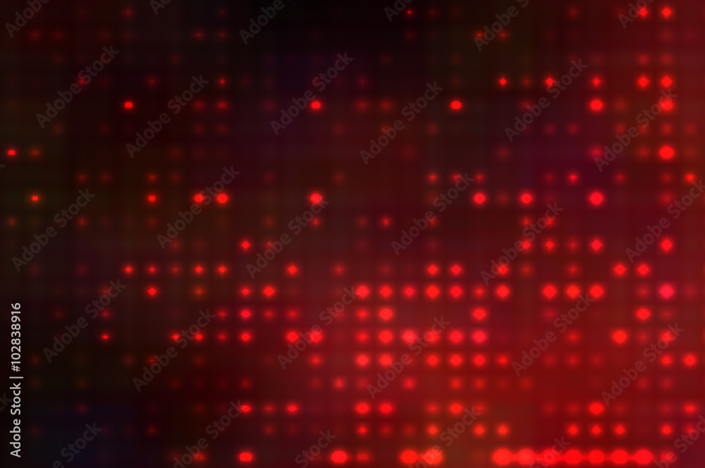 Image of defocused stadium lights..Abstract red background with Image of defocused stadium lights..Abstract red background with