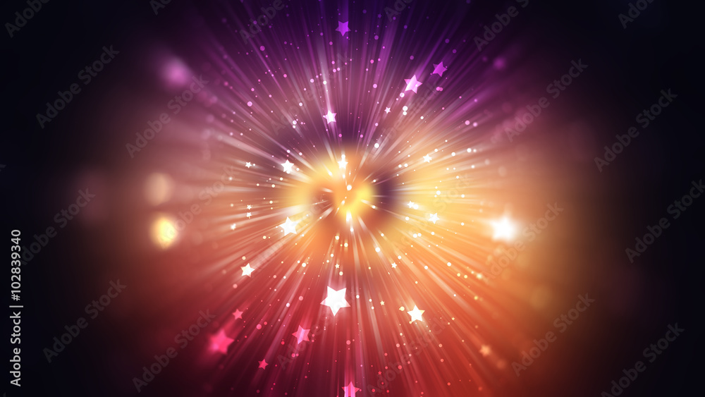 Fototapeta premium abstract orange background. explosion star.