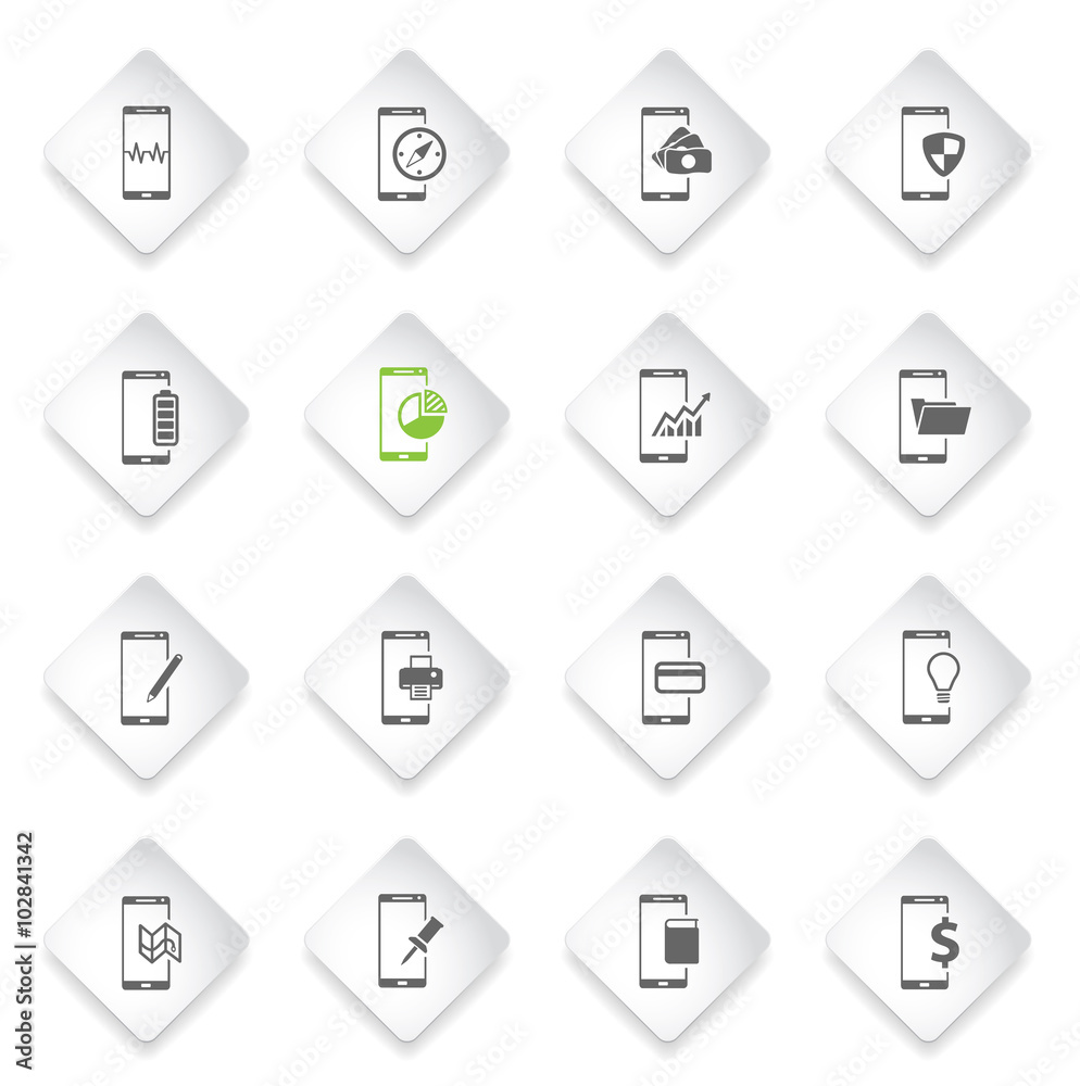 Smartphone simply icons Smartphone simply icons