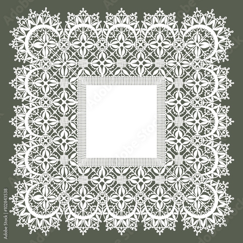Lace Frame.