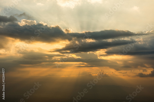Sunset dramatic sky clouds
