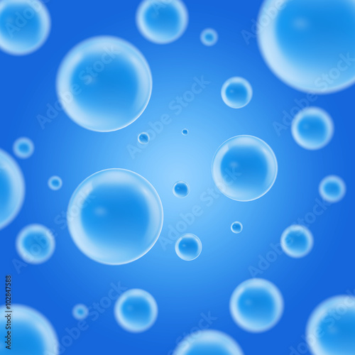 Abstract blue molecules  atoms design.