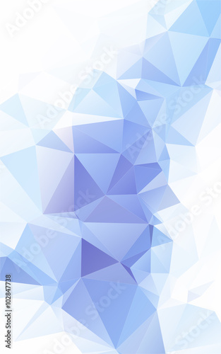 Blue Sapphire Polygonal Mosaic Background Creative Design