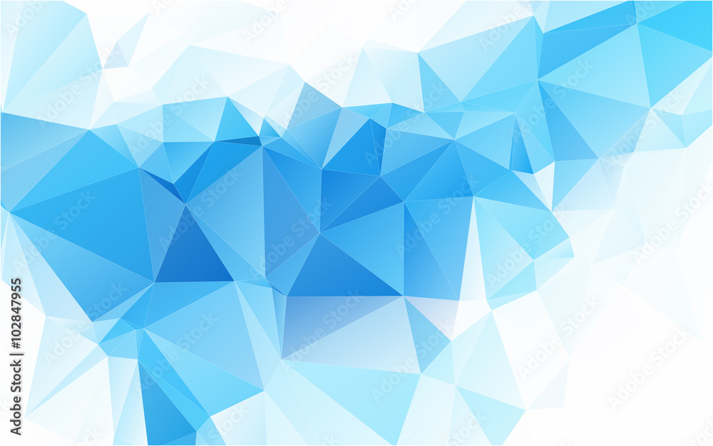 Linght Blue Sapphire Polygonal Mosaic Background Creative Design