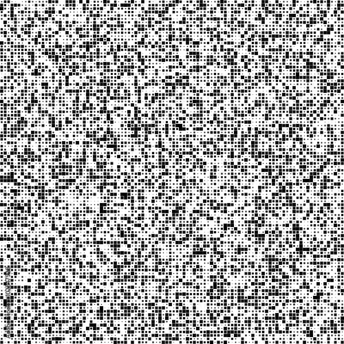Abstract monochrome square pixel mosaic background