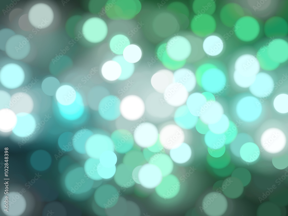 Bokeh light, shimmering blur spot lights on blue and green Bokeh light, shimmering blur spot lights on blue and green