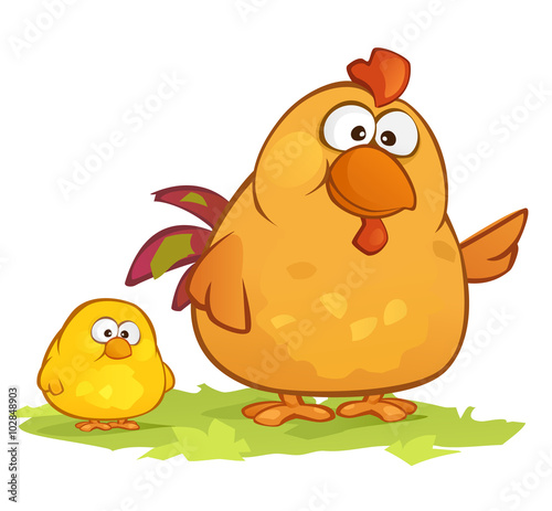 Cartoon Chickens
