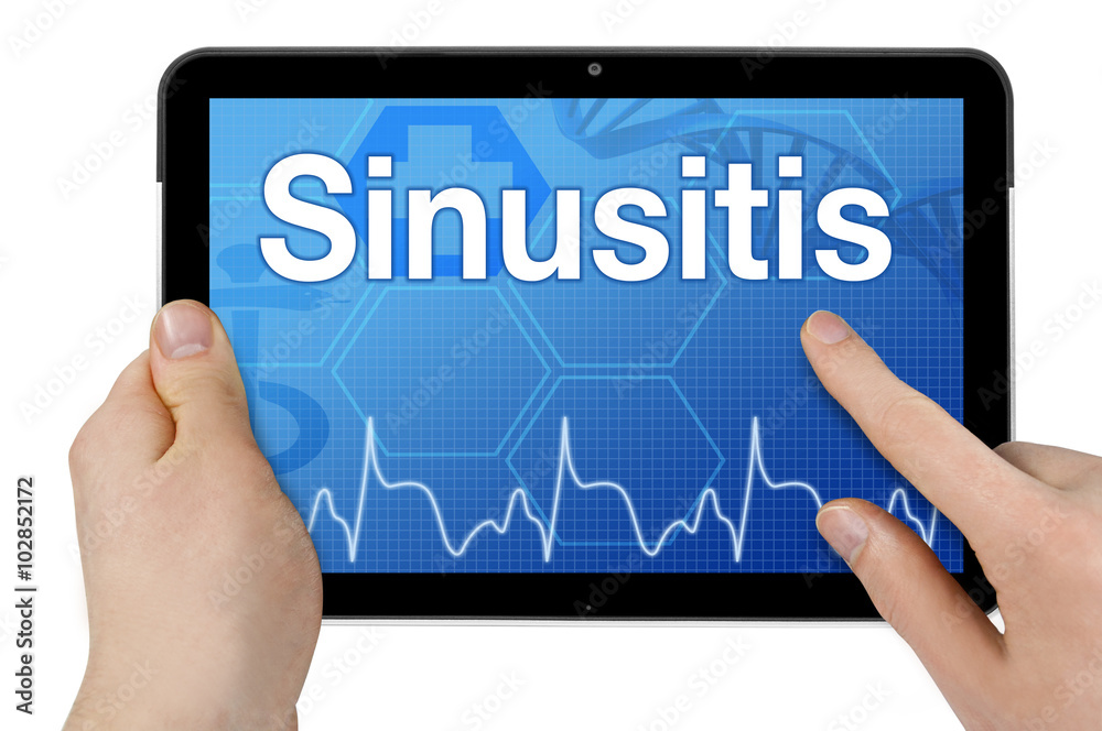 Tablet mit Touchscreen und Interface mit Sinusitis Tablet mit Touchscreen und Interface mit Sinusitis