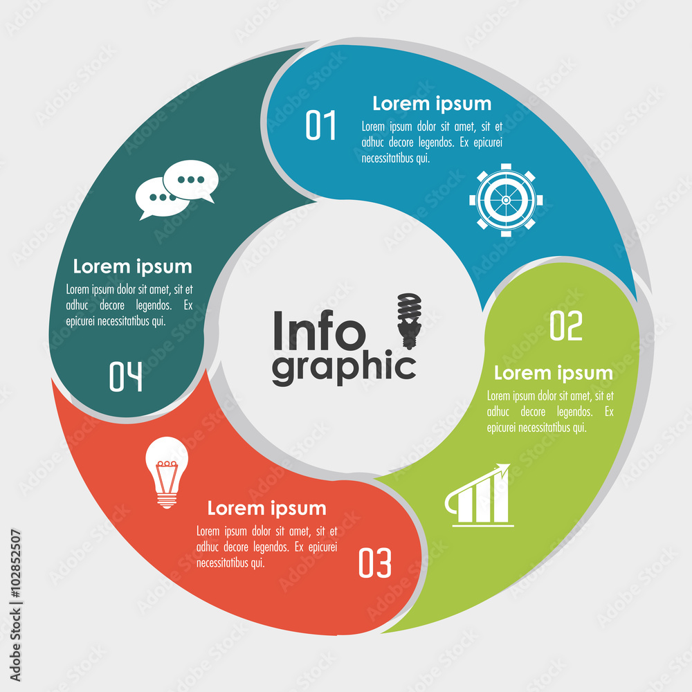 Fototapeta premium Infographic icon design 