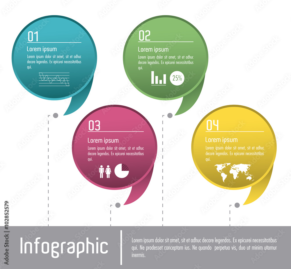 Fototapeta premium Infographic icon design 