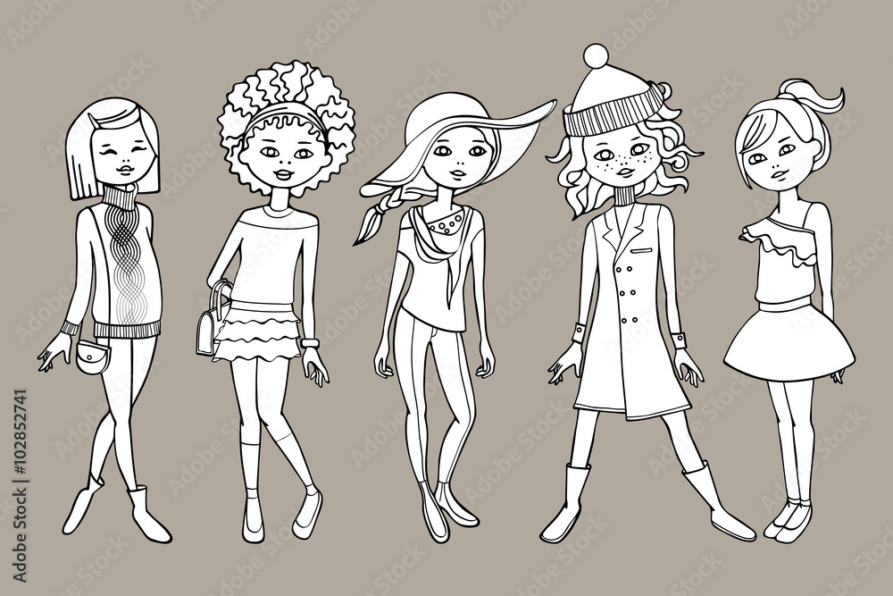 Black and white 2025 teenage outfits