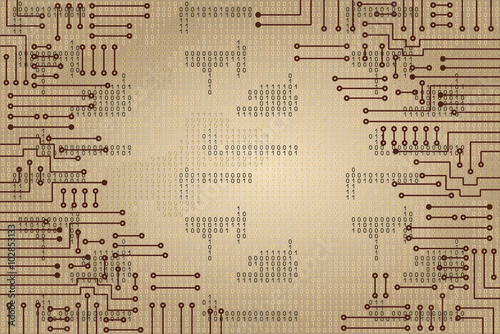 Electronic circuit and  binary code