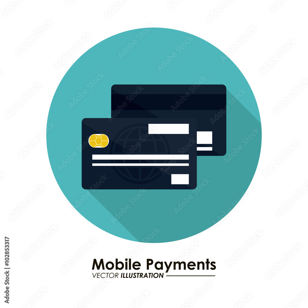 Mobile payment icons design Mobile payment icons design