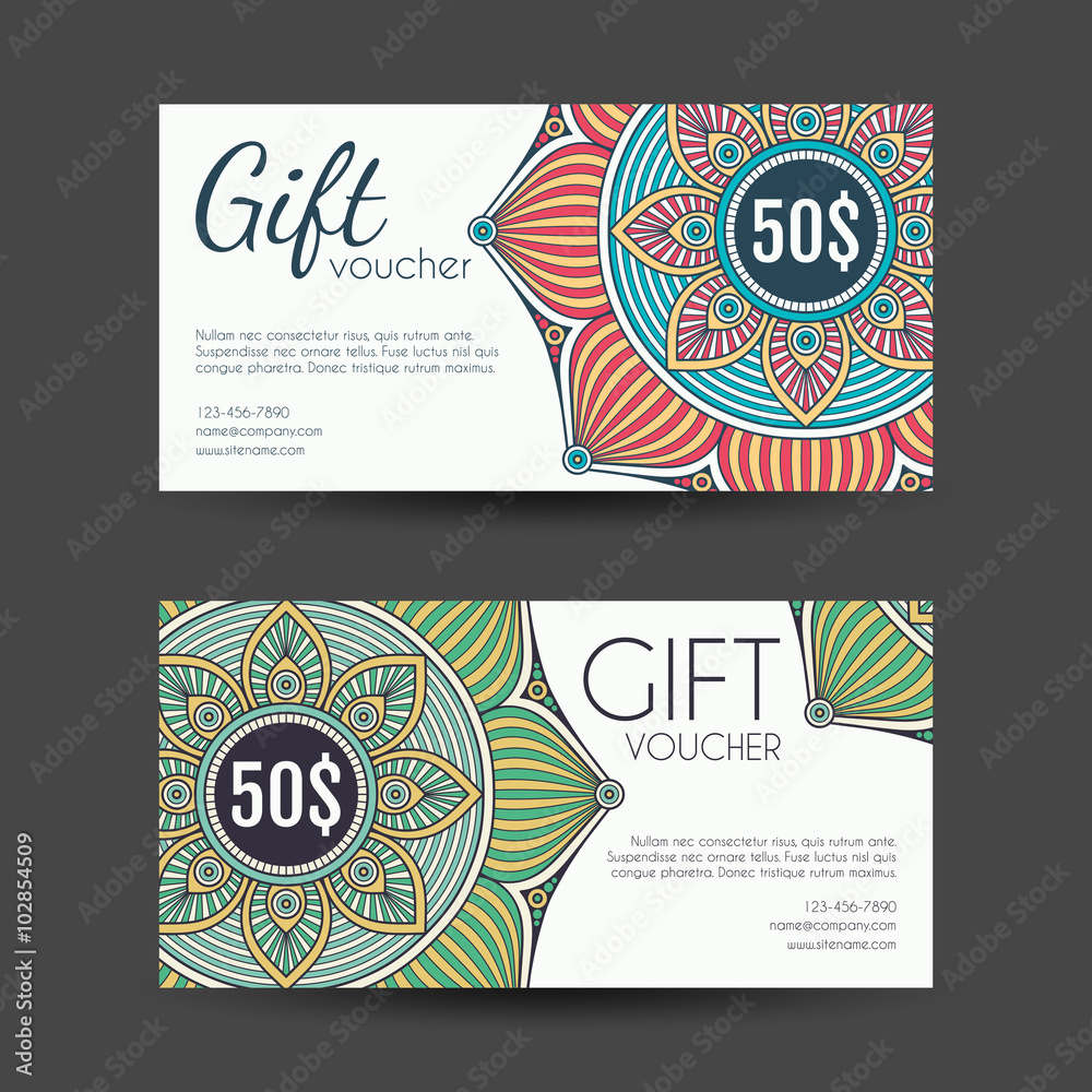 Obraz premium Business card. Vintage decorative elements.