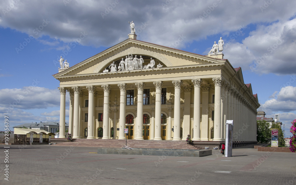 Belarus, Minsk: palace of culture of Labor unions.