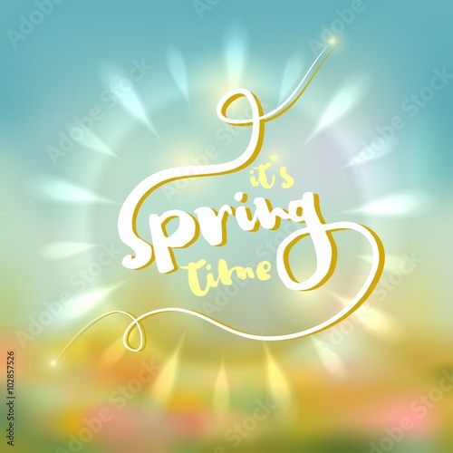 Typographic Design - It s Spring Time