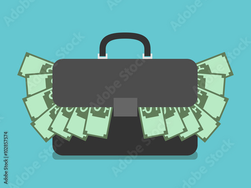 Briefcase full of money