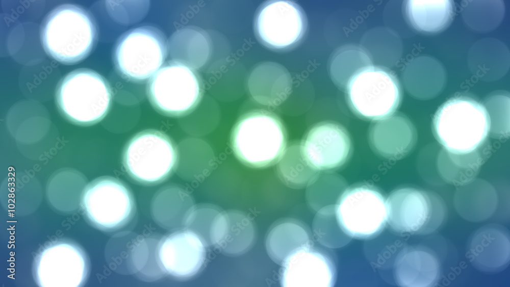 Bokeh light, shimmering blur spot lights on blue and green abstr Bokeh light, shimmering blur spot lights on blue and green abstr