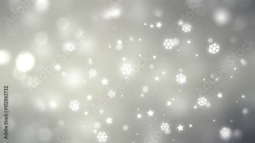 Fototapeta Naklejka Na Ścianę i Meble -  Christmas grey background. the winter background, falling snowfl