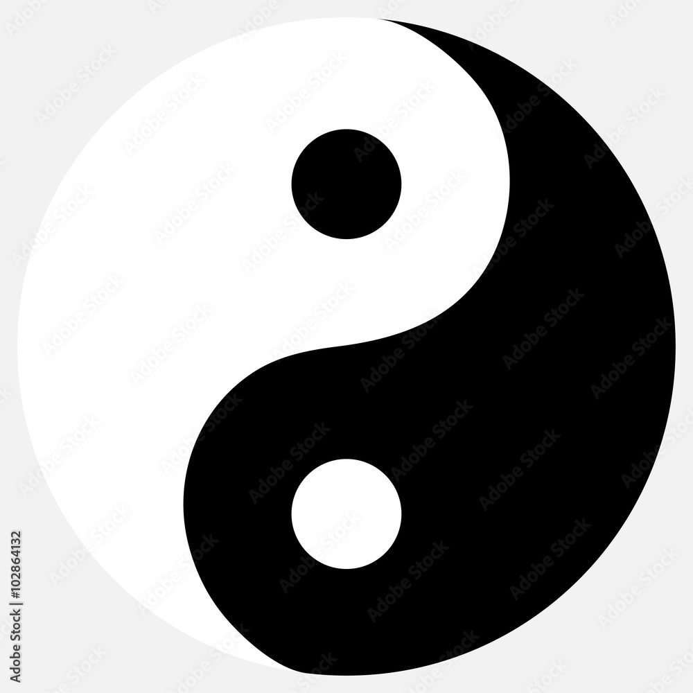 Naklejka premium Yin yang icon