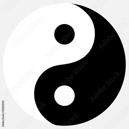 Yin yang icon photo