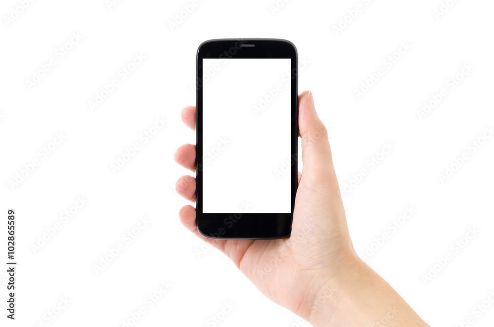 Android Smart Phone on White Background Android Smart Phone on White Background