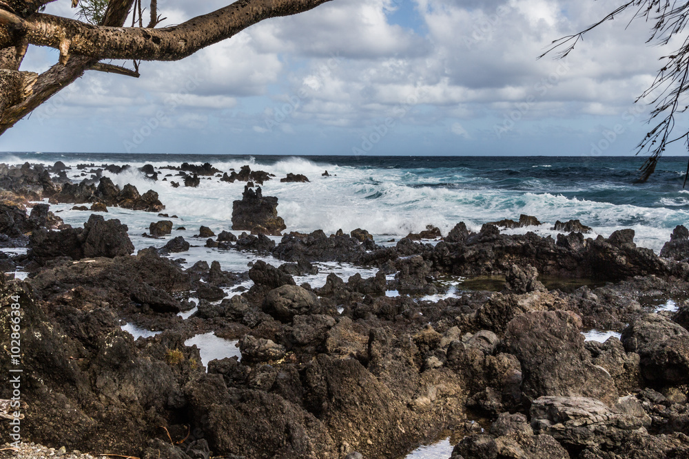 Maui east coastline