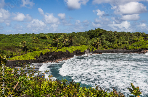Black sand beach - Maui