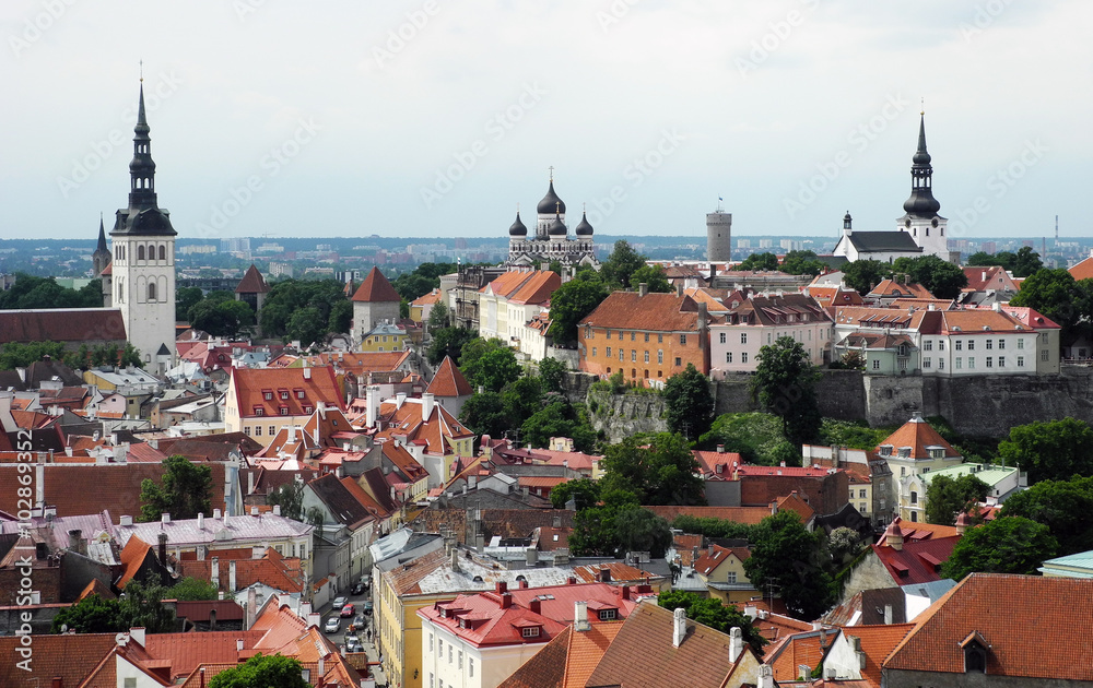Old city Tallinn in Estonia.