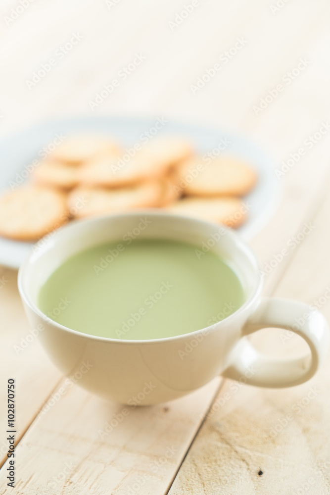hot matcha latte