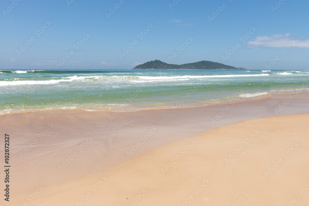 Campeche beach in Florianopolis, Santa Catarina, Brazil.