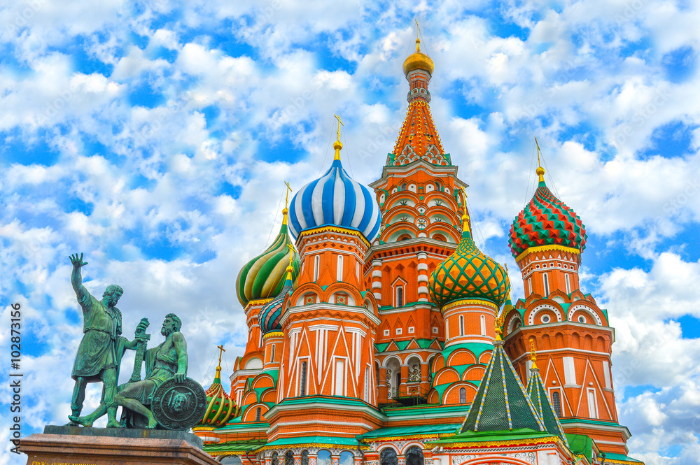 Obraz premium Saint Basil's Cathedral (Red Square in Moscow)