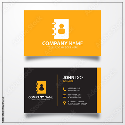 Phone book. Business card t...