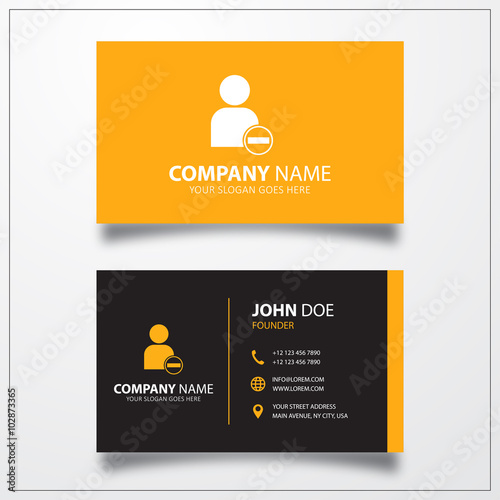Remove user icon. Business ...