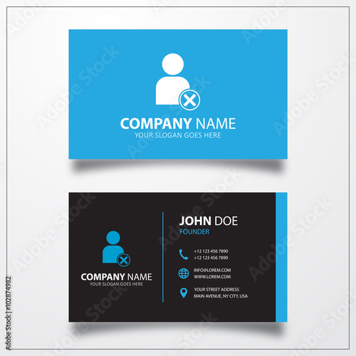 Block user icon. Business c...