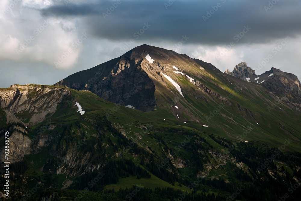View of mountain at Interlaken