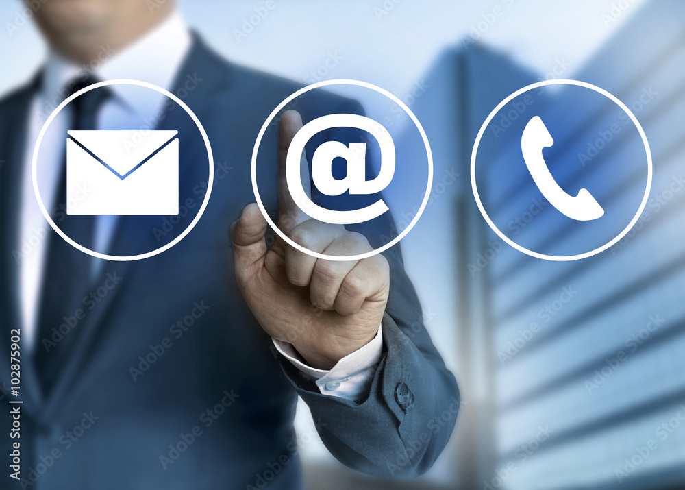 Kontakt Email, Brief und Telefon Konzept. Kontakt Email, Brief und Telefon Konzept.