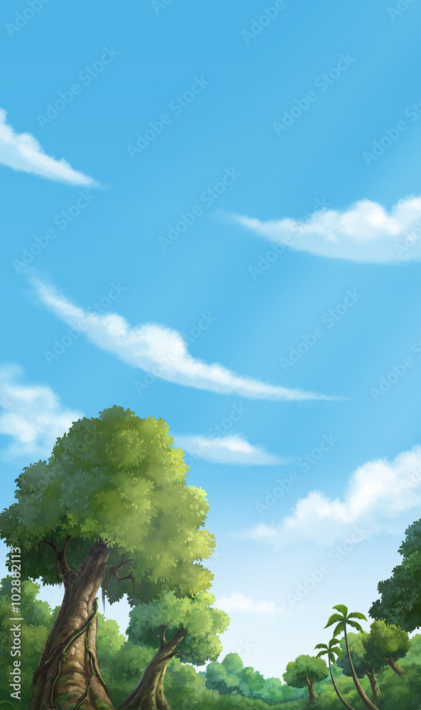 Fototapeta premium illustration jungle