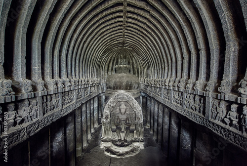 Canvas Print Cave 10 at Ellora