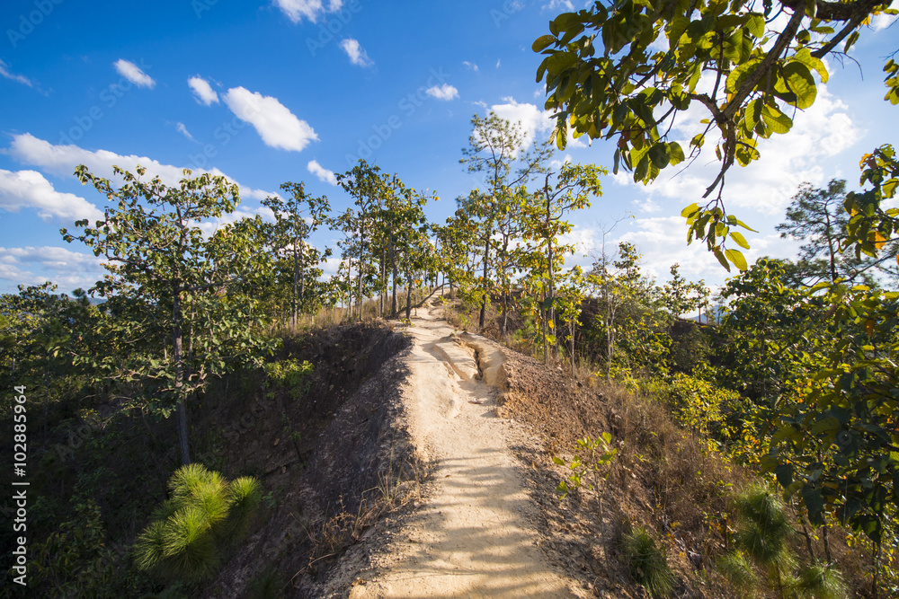 Fototapeta premium PAI, MAE HONG SON PROVINCE, THAILAND - DECEMBER 26, 2015: The Pa
