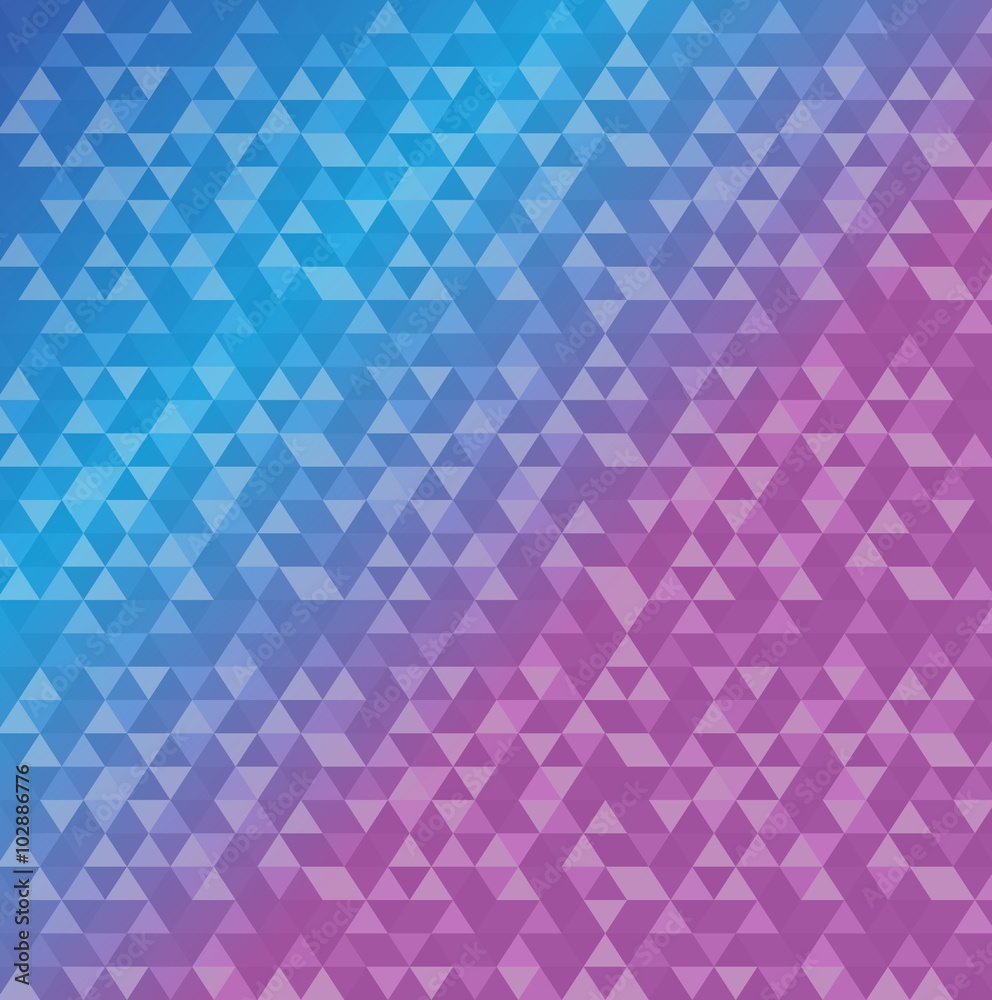 triangle shape pattern blue and purple background