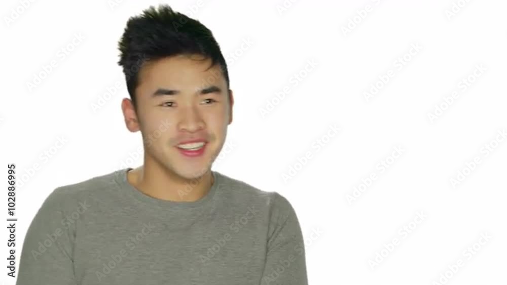 Handsome young man dancing, on a white studio background Handsome young man dancing, on a white studio background