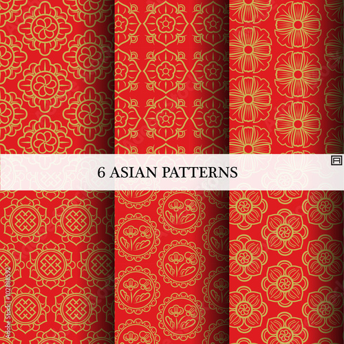 Asian Pattern, Asian Background Vector Design