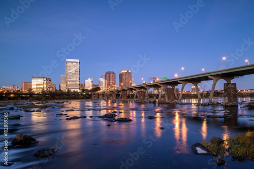 Downtown Richmond  Virginia skyline