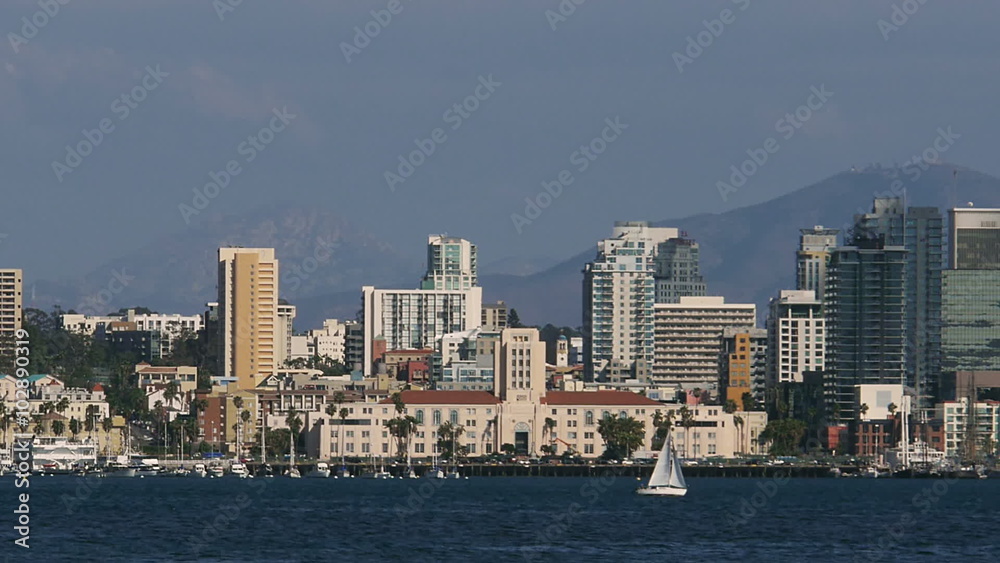 San Diego Downtown From Bay San Diego Downtown From Bay