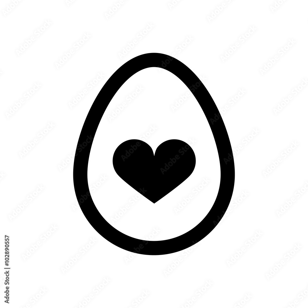 Icon Easter eggs without color. Holiday icon. Icon Easter eggs without color. Holiday icon.
