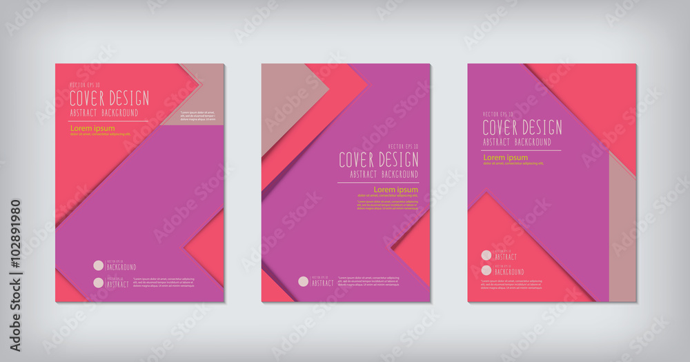 Business report zigzag design cover.